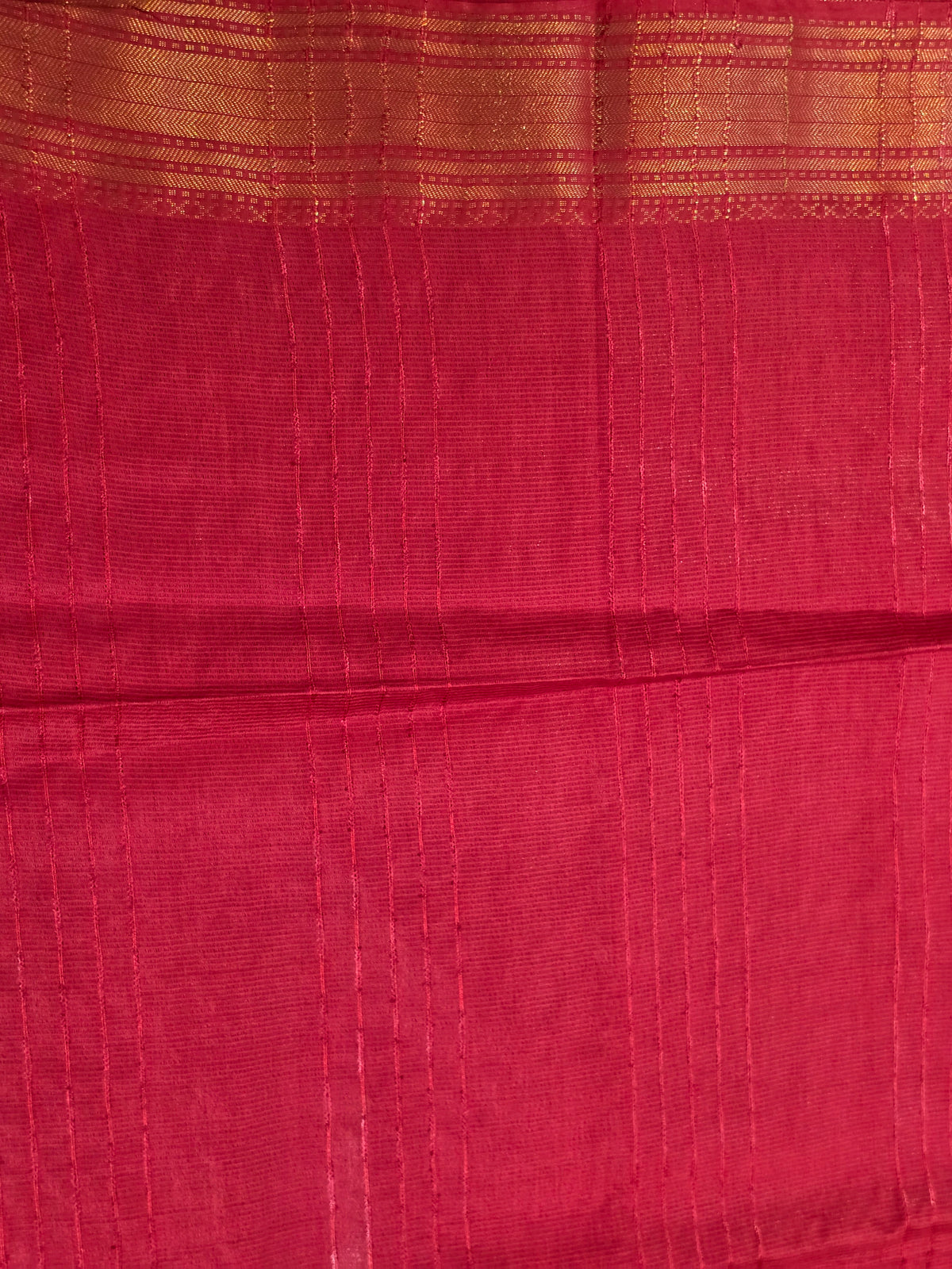 Off-White & Red Traditional Saree
