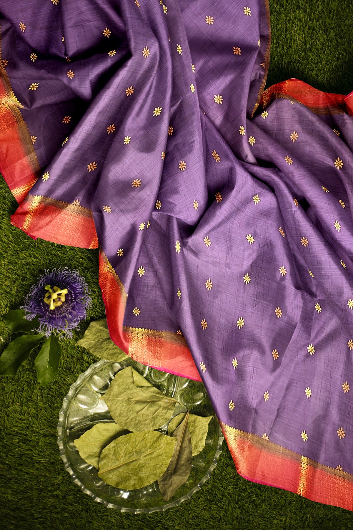 Baingani Silk Saree