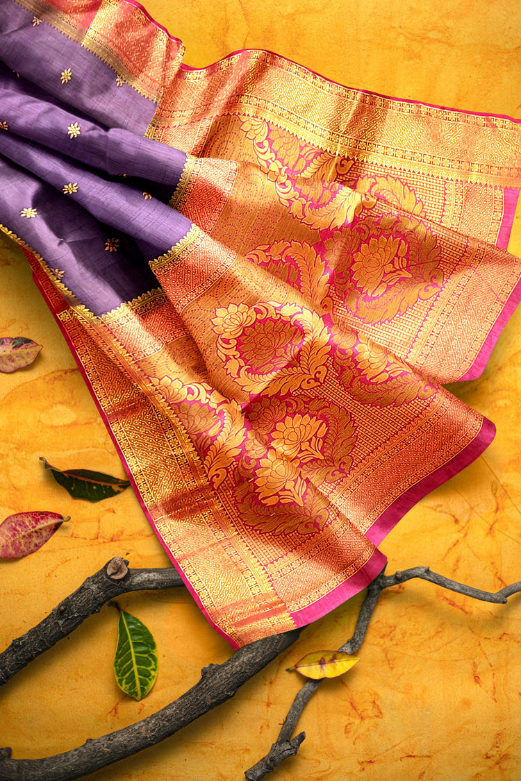 Baingani Silk Saree