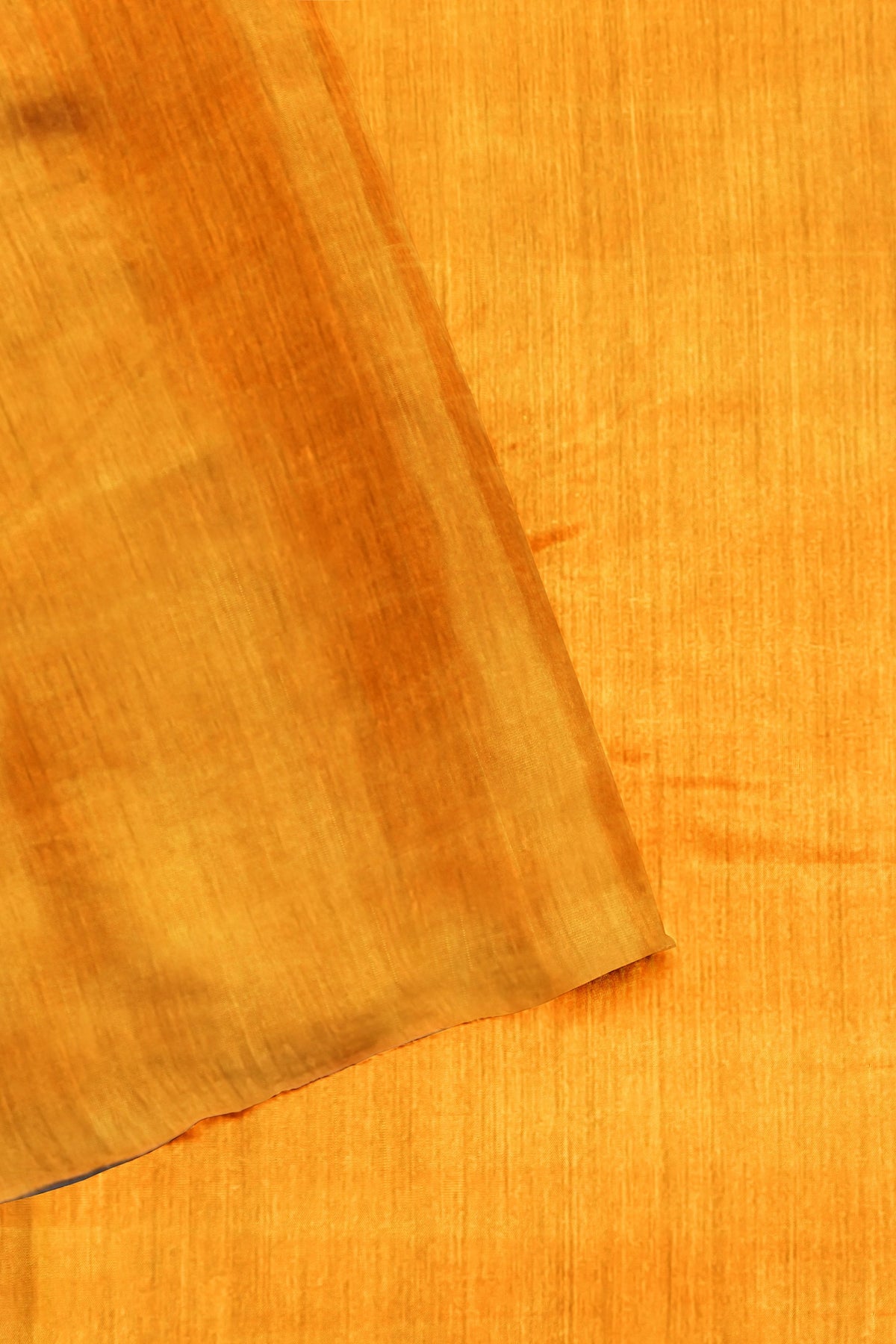 Mustard Brown Pure Tussar Saree