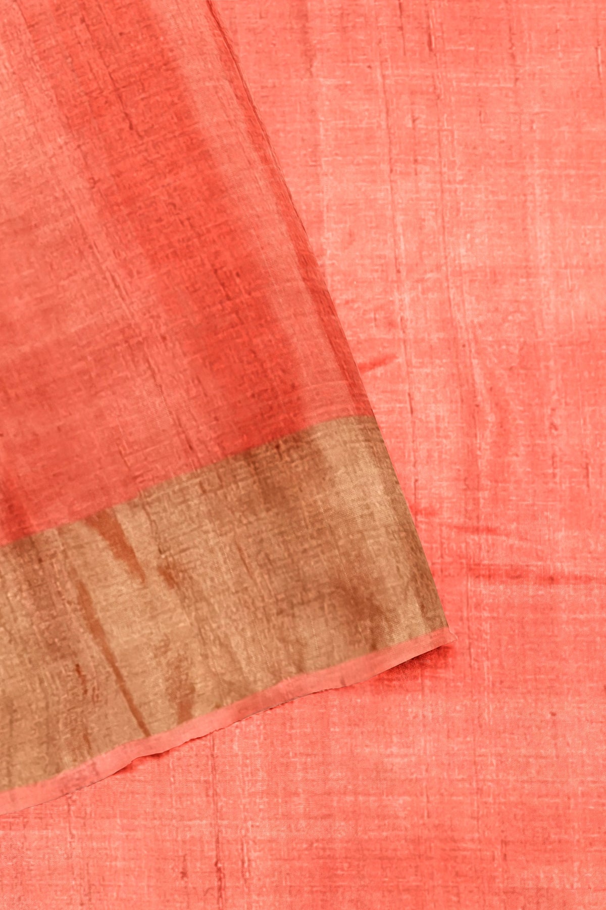 Mustard Hand Block Print Pure Kosa Silk Saree