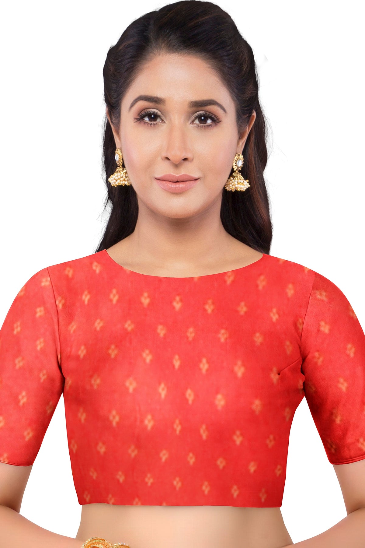 Red Patola Print Everyday Saree