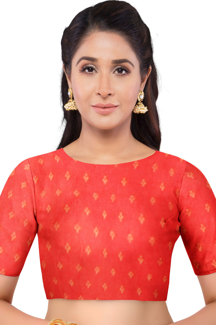 Red Patola Print Everyday Saree